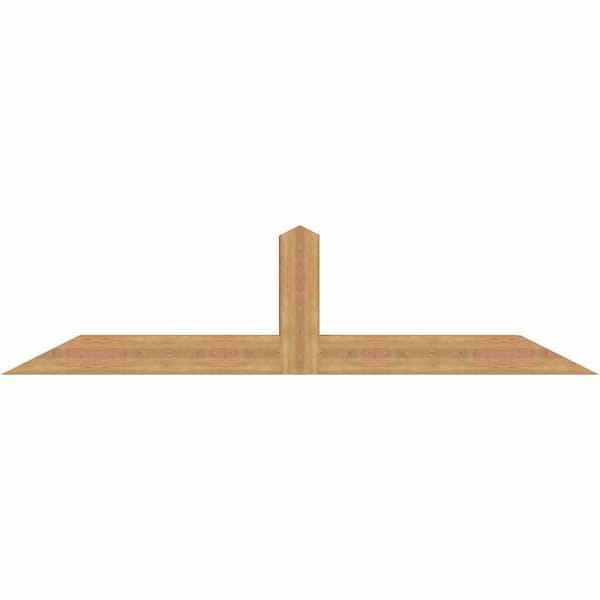 Ekena Millwork Portland Smooth Timber Gable Bracket, Western Red Cedar, 84"W x 21"H x 5 1/2"D x 5 1/2"F, 6/12 Pitch GBW084X21X0606POR00SWR - main